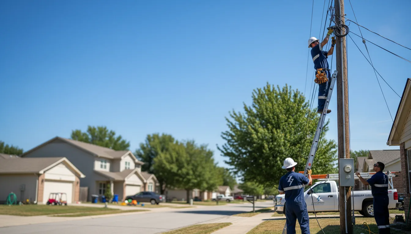 Residential electrician providing installation services in Staffordsville, VA